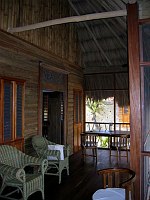 In front of Doug's bedroom at Turtle Inn.  
