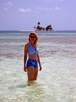 Another shot of Margaret at Silk Caye.  