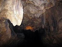Inside of the caves.  