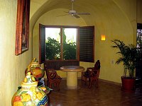 Dining area in Doug's suite at Villa del Sol.  