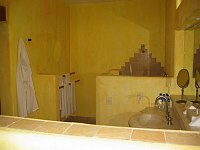 Shower area in the suite.  